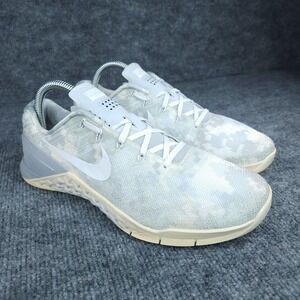 Nike Metcon 3 Shoes Womens Size 8.5 White Camo Training Sneakers 840808-002 Gym